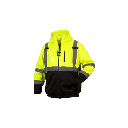 Pyramex Class 3 premium zipper sweatshirt in lime - extra large RSZH3310XL